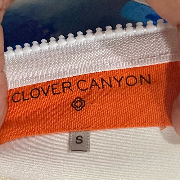 Clover Canyon Fluorescent Rose Cut Out Neoprene Dress in Multi Sz S - Picture 15 of 15